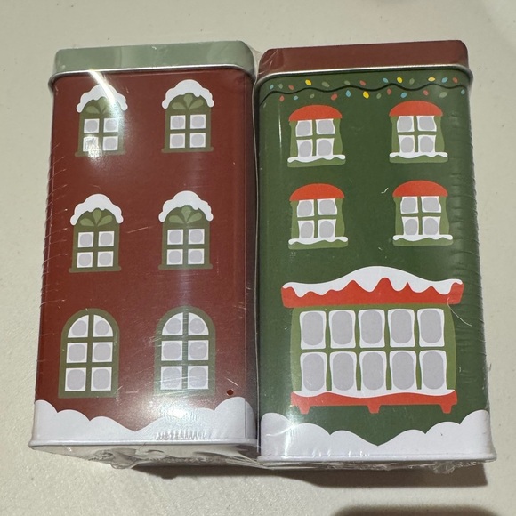 Set of 4 “village” tins-use alone or together- all are BRAND NEW! See pic 4 more - Picture 7 of 16